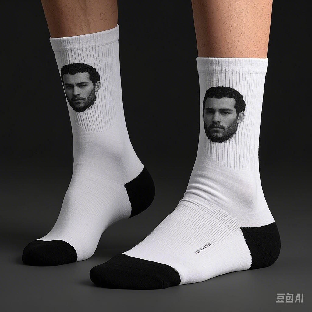 Trendy 3D digital printed socks with anime character portraits, highlighting individuality and showing unique charm, suitable for anime enthusiasts and young people who pursue fashion.